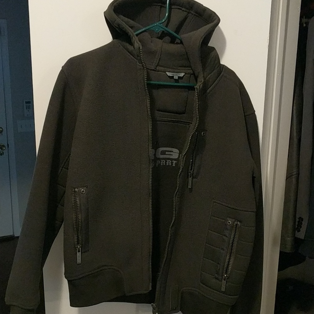 Men's Fashion Hoodie - Army Green (size: large)